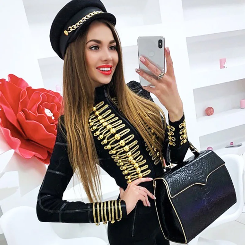 Женский короткий топ с поясом Bqueen черный однотонный облегающий пиджак длинным