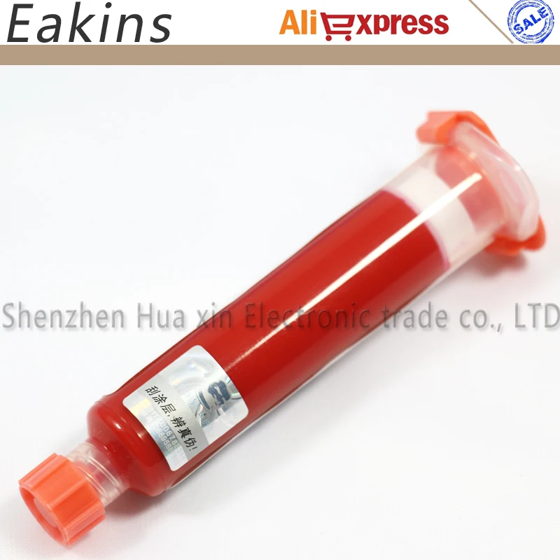 Паяльная паста крем сварочный флюс масло 2 шт. красная УФ отверждаемая паяльная