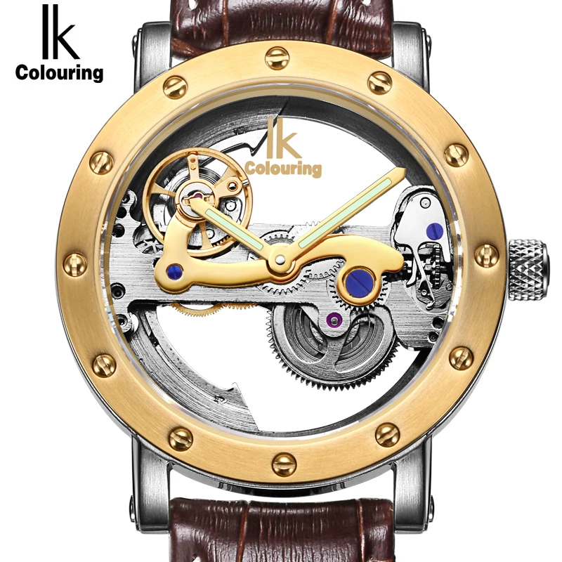 Мужские часы IK coloring автоматические механические|watch wristwatch|watches brownwatch alibaba |
