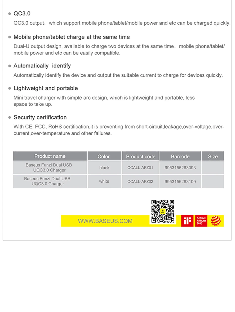 Baseus 3A двойное зарядное устройство USB Quick Charge 3,0 настенное зарядное устройство UK Plug QC3.0 быстрое зарядное устройство для samsung планшета мобильного телефона