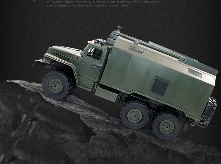 WPL B-36 B36 6WD Rc Урал армейский автомобиль военный пульт дистанционного управления rc Грузовик Рок Гусеничный командный автомобиль RTR VS WPL C24