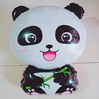 50 шт. большой с милой пандой воздушные шары с персонажами из мультфильмов, детская игрушка, подарок на день рождения украшения тема вечерние панда фольгированный шар с гелием расходные материалы