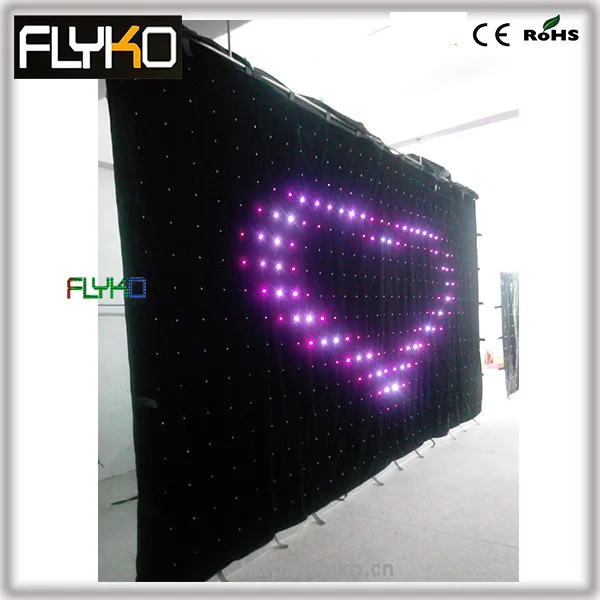P18 6x3 м продукт RGB Гибкий СВЕТОДИОДНЫЙ экран занавес