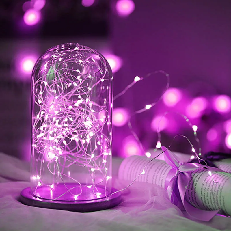 Праздничный светильник s медный/серебристый светодиодный 2 4 м 20 40 светодиодов на