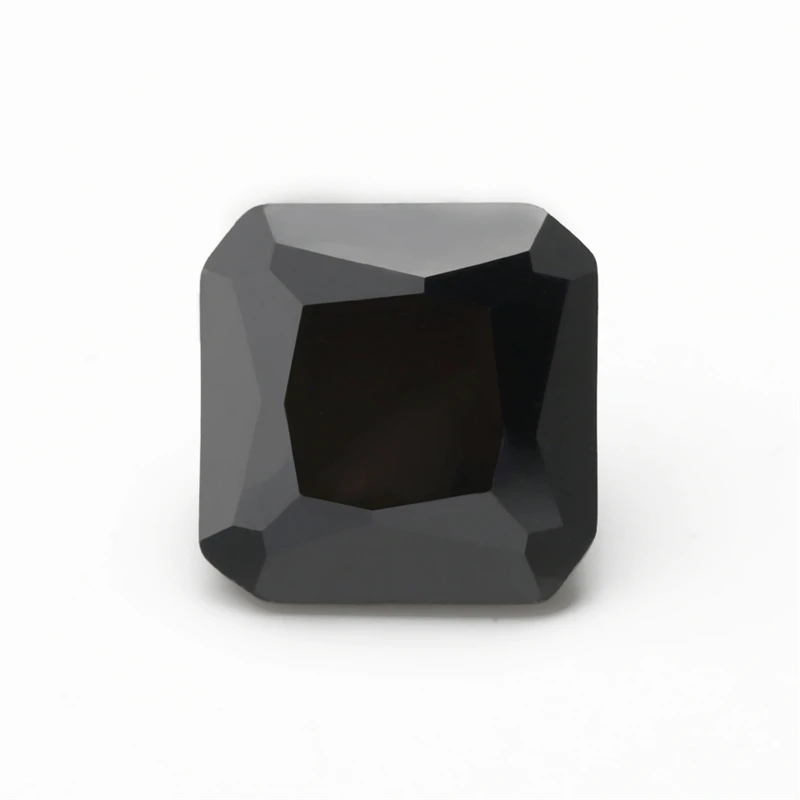 

Size 3*3~10x10mm Square Octangle Shape Princess Cut 5A Black Color CZ Stone Synthetic Gems Cubic Zirconia