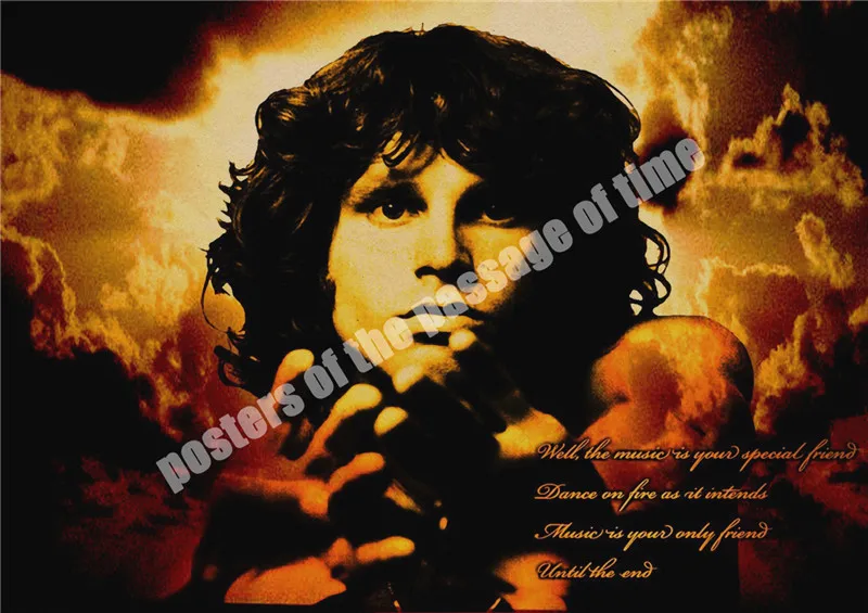 ВИНТАЖНЫЙ ПЛАКАТ домашний декор двери Jim Morrison крафт-рок плакат ретро плакат Рок-группа плакат музыкальной звезды настенные картины