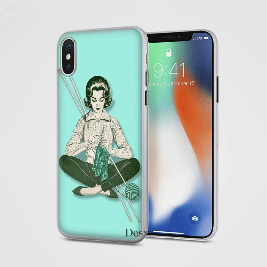 Чехол для телефона вязаный чехол iPhone 11 Pro X XS XR Max 5 5S SE 6 6s 7 8 Plus