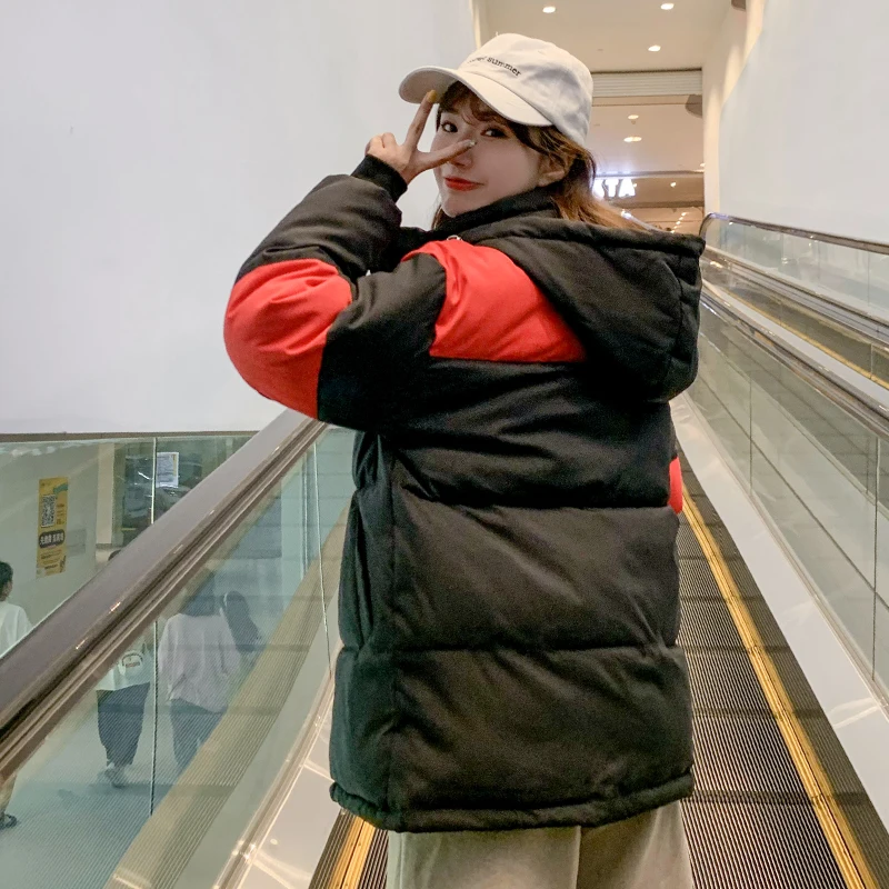 New Design 2019 Winter Jacket Women Stand Collar Warm Thicken Padded Female Short Coat Patch Parka | Женская одежда