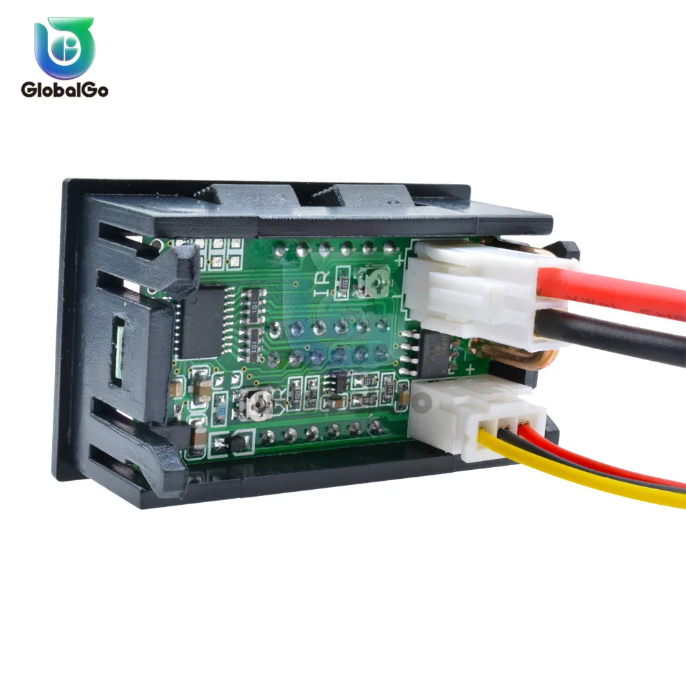 DC/100 V/10A цифровой амперметр вольтметр Синий Красный светодиодный двойной