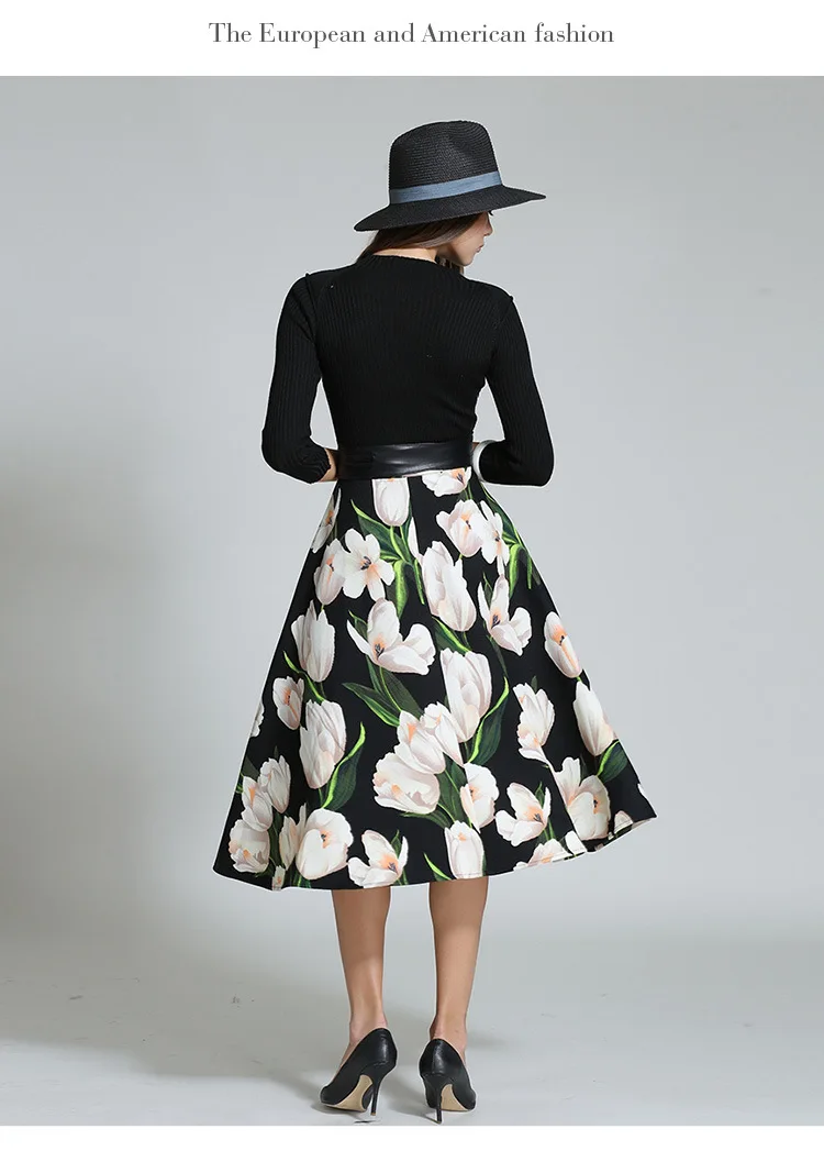 Новый трикотажные Топы корректирующие шить платье 2017 осень-зима Для женщин