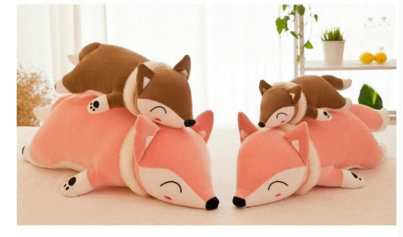35/50 см/60 см/70 см/90 см Kawaii Плюшевые Куклы Мягкие Животные плюшевая игрушка «Лиса» для детей на день рождения плюшевая подушка подарок
