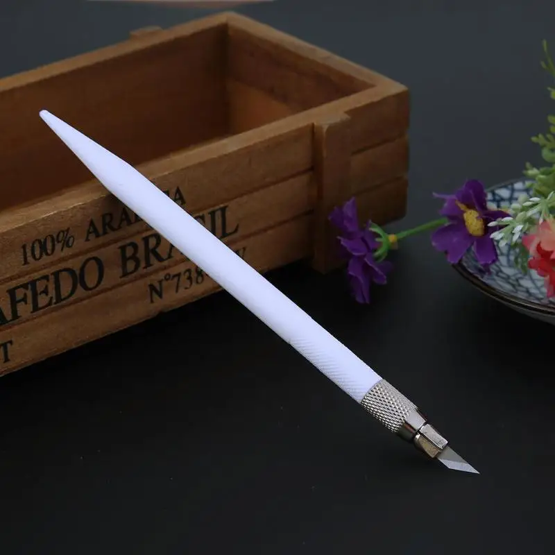 DIY перечисленных тонкой резьбой Ножи ручка в ручки резак гравировка по дереву Ножи ручка серьезнее инструмент с 12 шт. лезвия предметы для резки