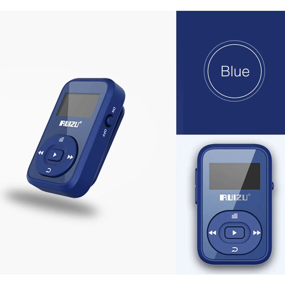Ruidu X26 Спортивный Bluetooth MP3 музыкальный плеер рекордер FM радио Поддержка SD карты клип Bluetooth mp3 плееры 8 Гб Поддержка TF карты