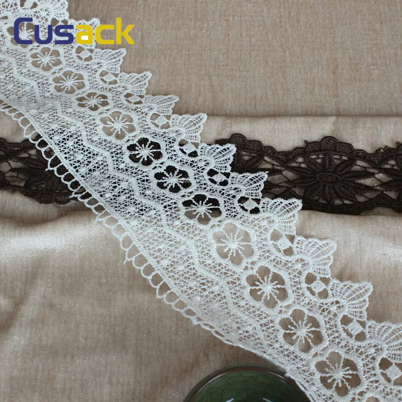 3 м дюймов кружевное украшение накладной орнамент из полиэстера для костюмы