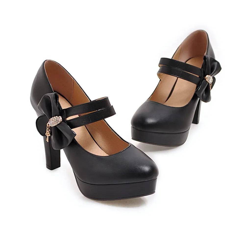 MORAZORA new arrive 2020 round toe pumps women shoes with butterfly knot hook loop extreme high heels platform shoe | Обувь