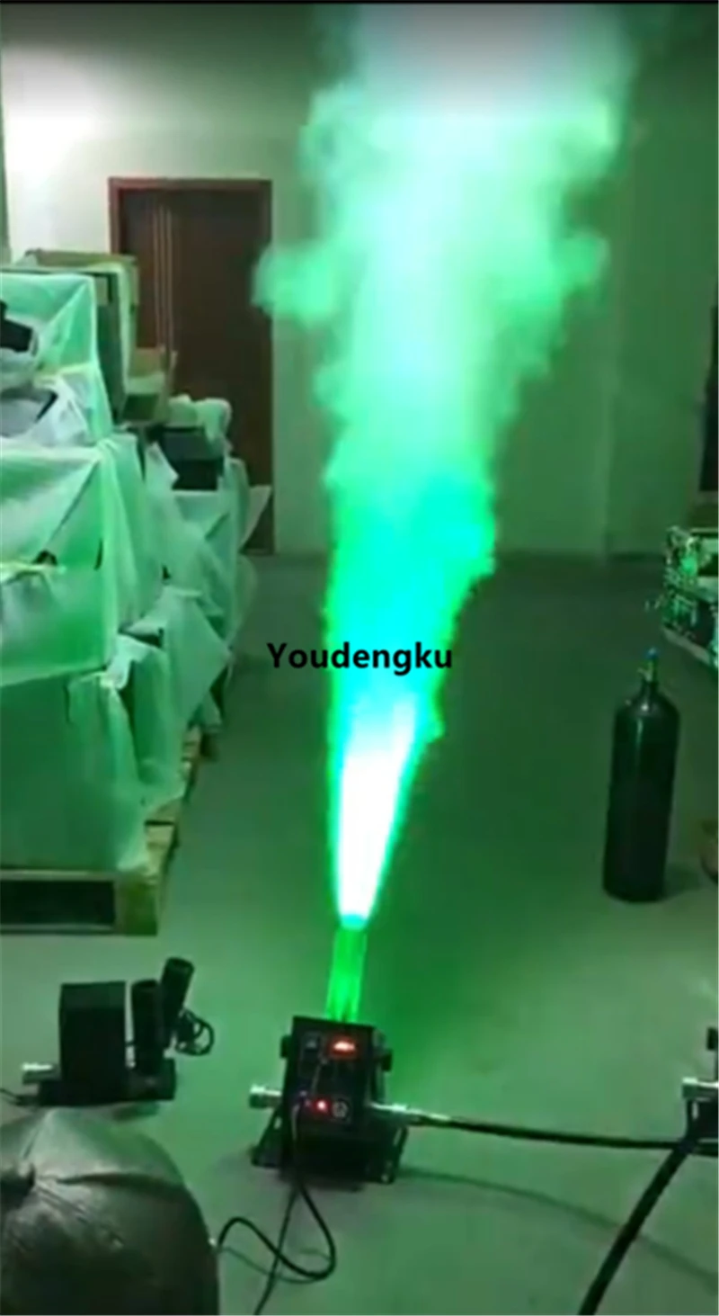 4 шт. DMX512 Shooting Up 7-8 метров CO2 Jet Колонка машина 3в1 RGB 12x3 Вт Cannon Smoke 70 LED | Лампы и