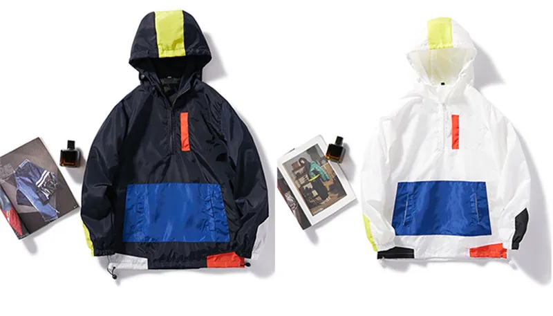 New Casual Men's Jackets Waterproof Spring Hooded Coats Men Outerwear Casual Brand Male Clothing Plus Size M-5XL