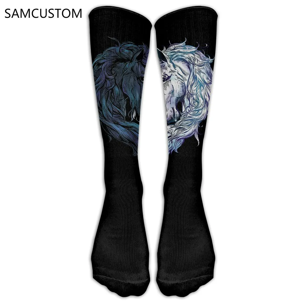 SAMCUSTOM модные гольфы женские хлопковые Гольфы выше колена для дам с объемным