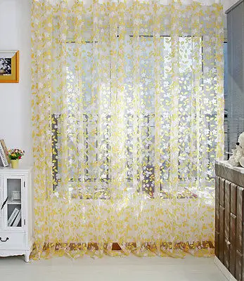 3 цвета шарф Прозрачная Вуаль дверь окно занавески драпировка панель балдахин