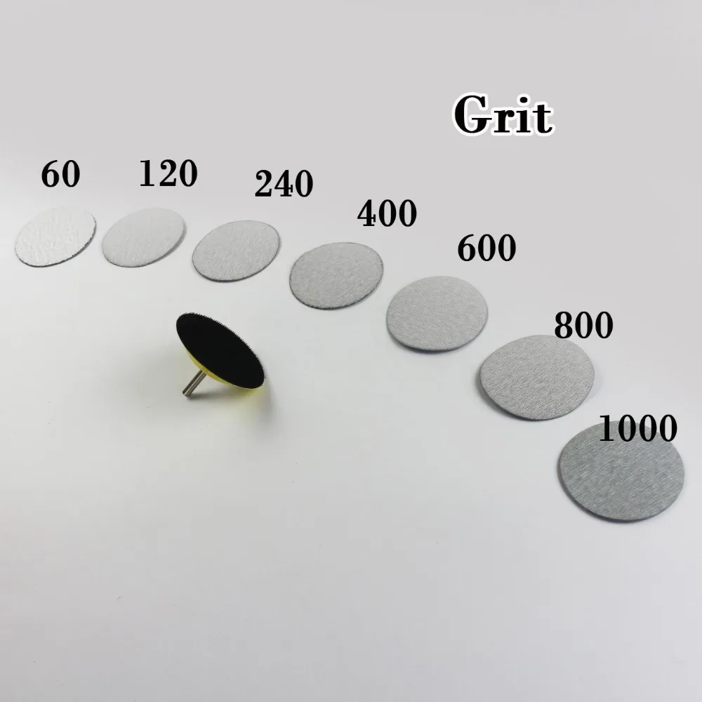 Шлифовальный диск 30 шт 3 дюйма Сухой шлифовальный белый абразивная бумага песок