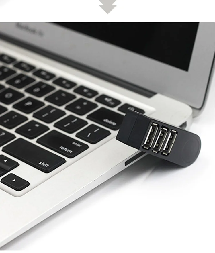 3 Port Multi 2.0/3.0 USB Hub Mini USB Hub High Speed Rotate Splitter Adapter For Laptop Notebook For PC Computer accessories