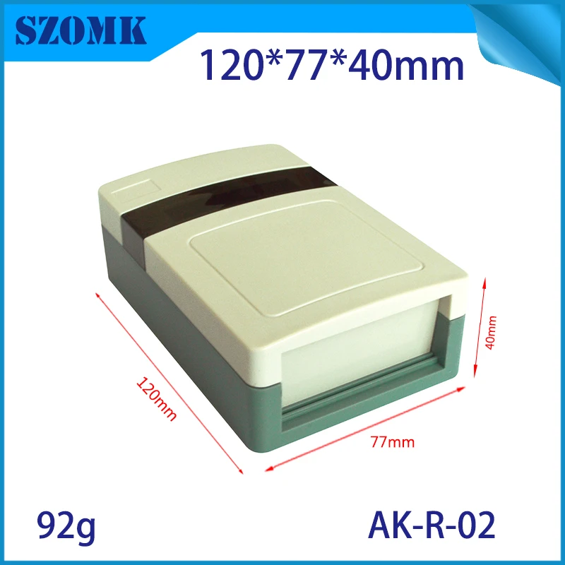 1 шт 120*77*40 мм пластиковая коробка для электроники RFID проект корпус szomk GPS трекер