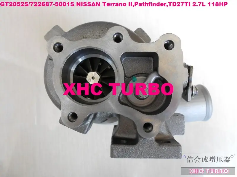 Новинка GT2052S 722687 5001S 14411 7F411 Турбокомпрессор для NISSAN Terrano II Pathfinder TD27TI 2.7L 118HP 01