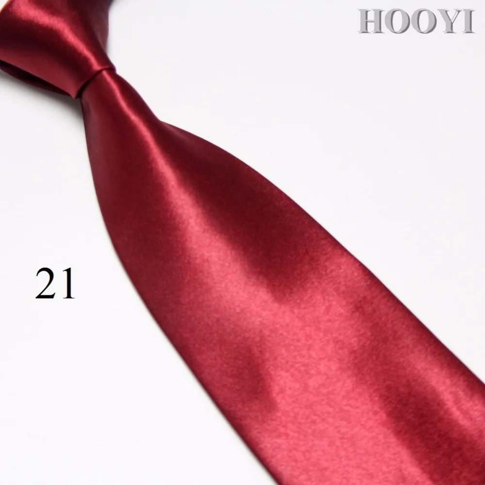 HOOYI модные однотонные мужские желтые золотые шейные Галстуки широкий галстук