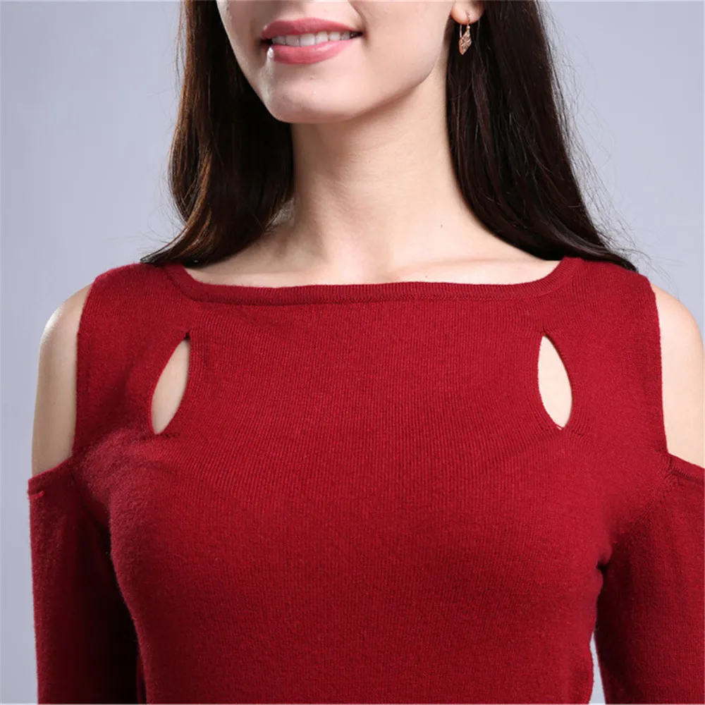 Sparsil женское осеннее кашемировое платье с вырезом лодочкой мини зимнее вырезами