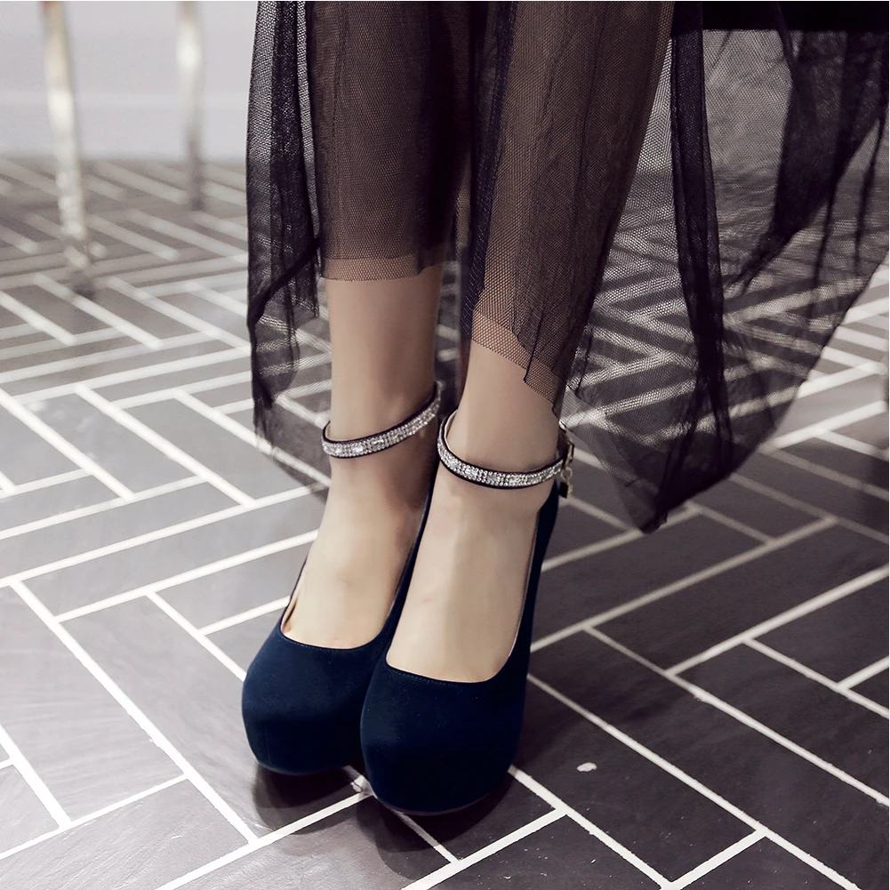 Lapolaka New Arrivals Hot Sale Chunky High Heels Buckle Strap Mary Janes Pumps Woman Shoes Platform Shoes Woman Pumps