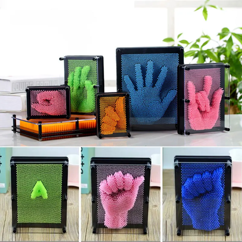 Пластиковая игрушка забавная игра Pinart DIY 3D в форме копии Pin Art Shoumo красочная игла