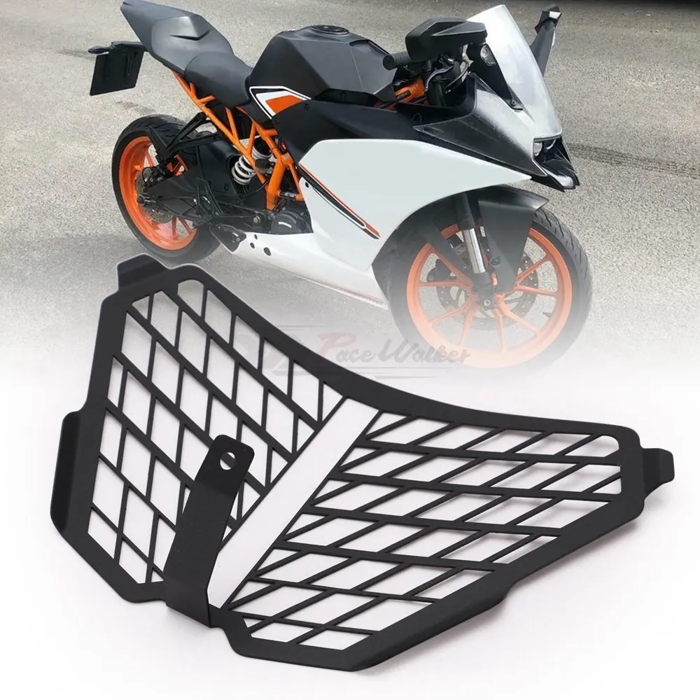 Новая Черная мотоциклетная фара решетка Защитная крышка протектор для KTM RC125 RC200