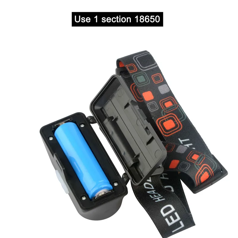 Налобный фонарь 18650 USB Перезаряжаемый налобный фонарь Водонепроницаемый COB светодиодный налобный фонарь фонарик для кемпинга пешего туризма на открытом воздухе