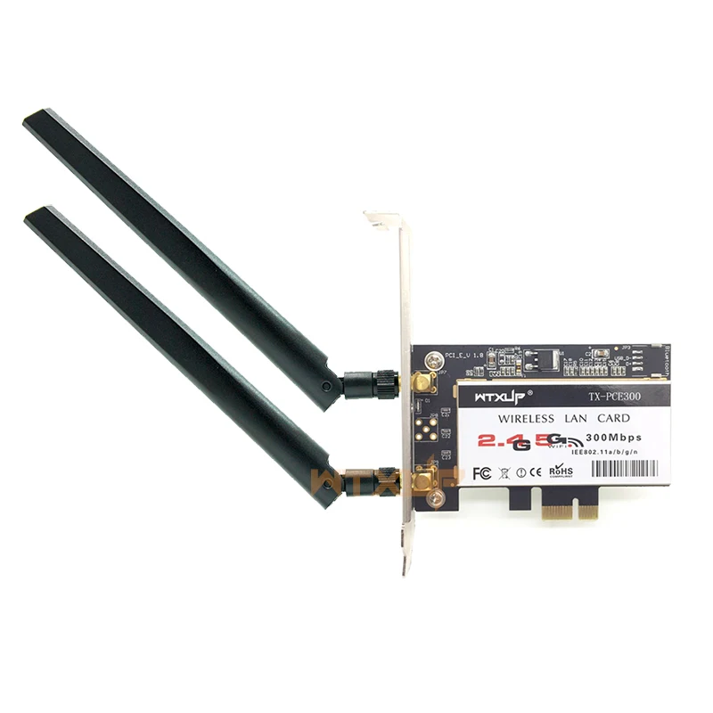 WTXUP Двухдиапазонная Atheros AR9280 AR5BDT92 802.11a/b/g/n 300 Мбит/с wifi карта PCI express PCI-e wifi адаптер для настольных ПК Linux/MAC