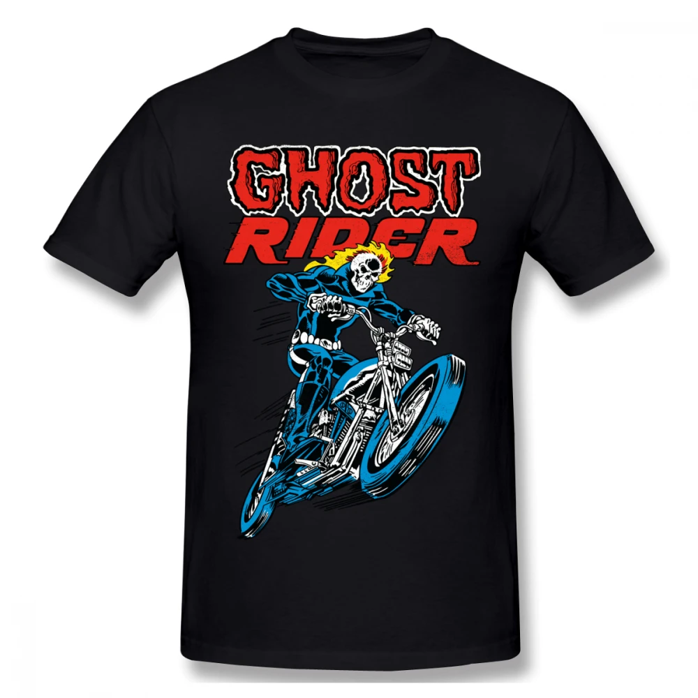 Ghost Rider футболка для мужчин плюс размер 5XL группа тройник | Мужская одежда