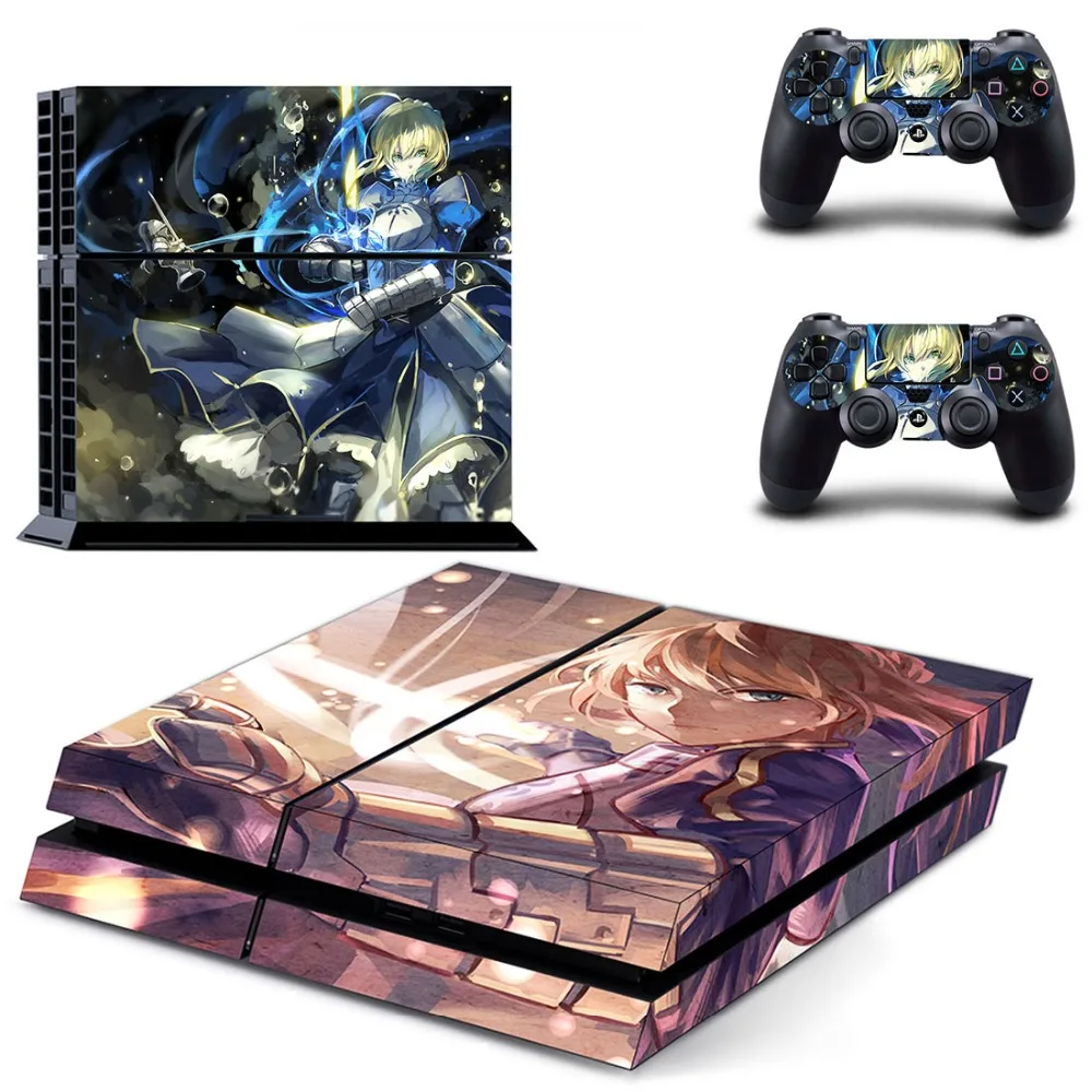Аниме милые девушки сабля PS4 переводная картинка наклейка для Sony PlayStation 4 консоли