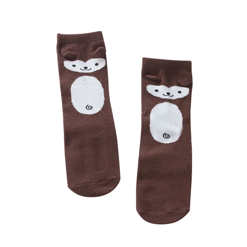 Носки для малышей с рисунком цыпленка нескользящие носки-тапочки мальчиков и