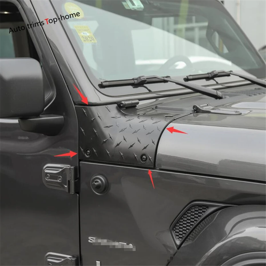 Yimaautotrims колпачок двигателя с передней головкой защита углов Накладка подходит