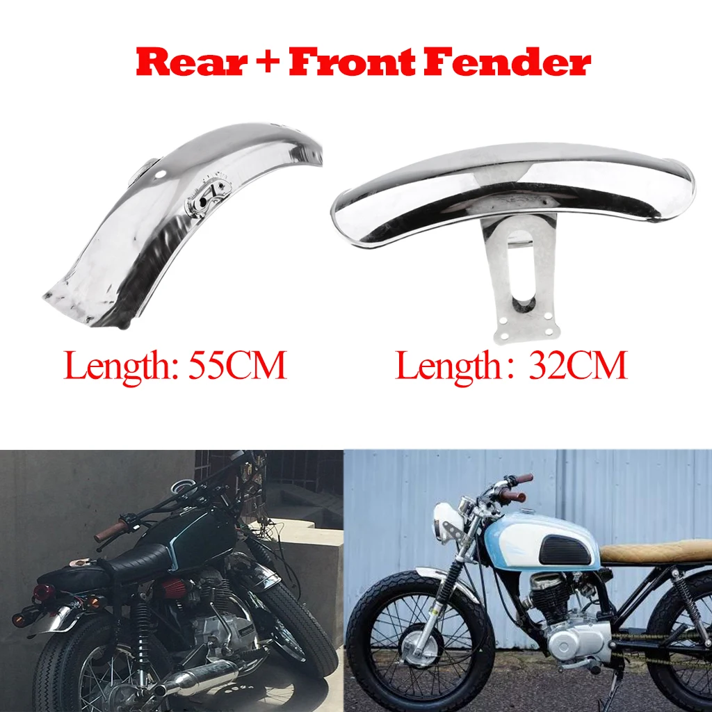 Брызговик из нержавеющей стали для мотоцикла Honda CG125 Chrome| |