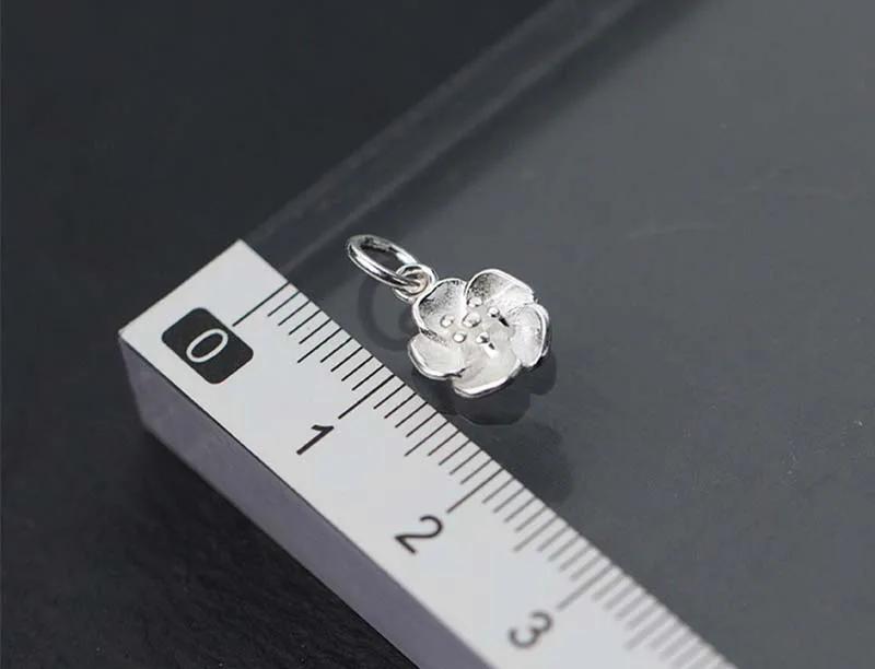 11x9mm 925 пробы серебро Довольно Цветочный Цветок для изготовления браслета Ассорти серьги Браслеты 11x9 мм ручной работы Для женщин украшения Подвески Fit, сделай сам, ювелирное изделие - Окраска металла: 11x9mm