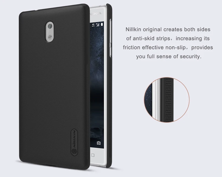 Для nokia 3 чехол Nillkin матовый экран телефона для Nokia + NILLKIN Экран протектор |