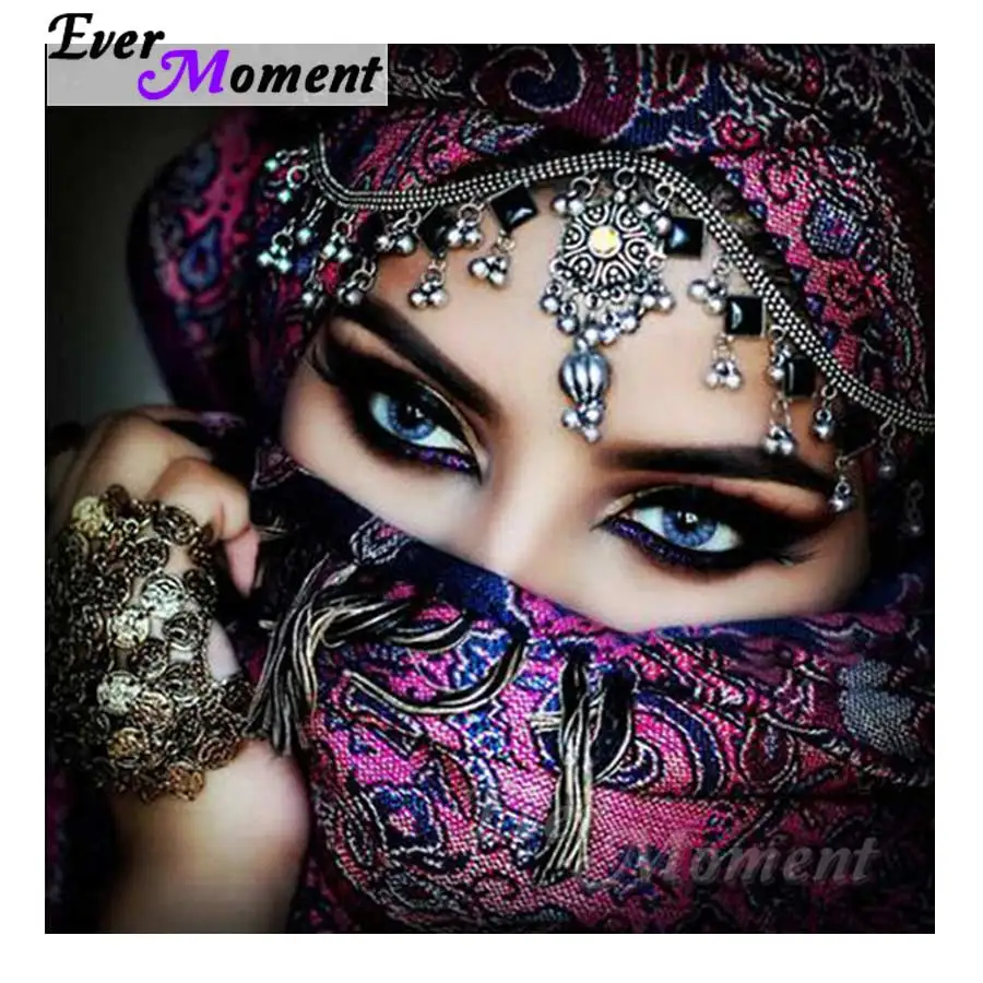 Когда-нибудь момент алмазов картина женщина Вышивка крестом полная квадратная