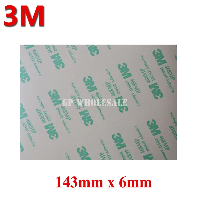 Original 3M Adhesive Transfer double sided  Tape 468MP 143mmx6mm 200MP high performance acrylic adhesive