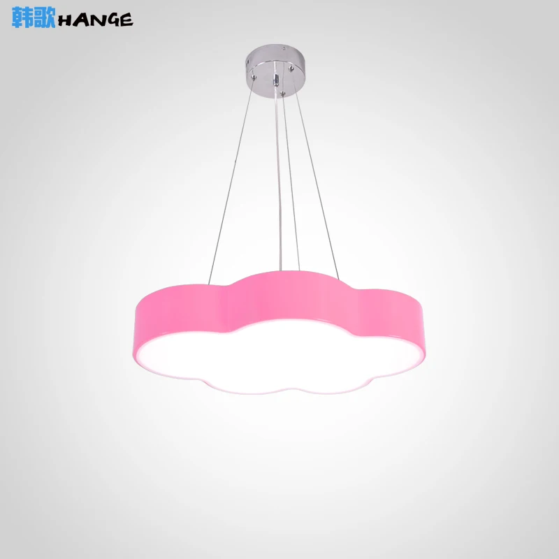 Детская цветная люстра с облаком простая современная светодиодная лампа для