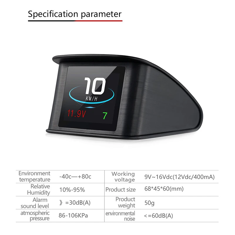 Универсальный Автомобильный gps HUD Head Up дисплей цифровой смарт-измеритель gps скорость метр Автомобиль HUD Дисплей gps спутники скорость