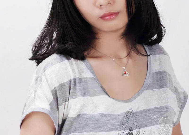 Женский комплект из колье и серёг серебра 925 пробы | Украшения аксессуары