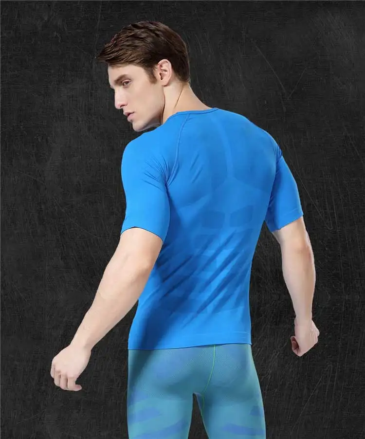 Мужские тренировки в зале Shaper Топ тройник спортивные Леггинсы для бега Yogaing Compress фитнес пляж спортивные футболки одежда футболки VMA06