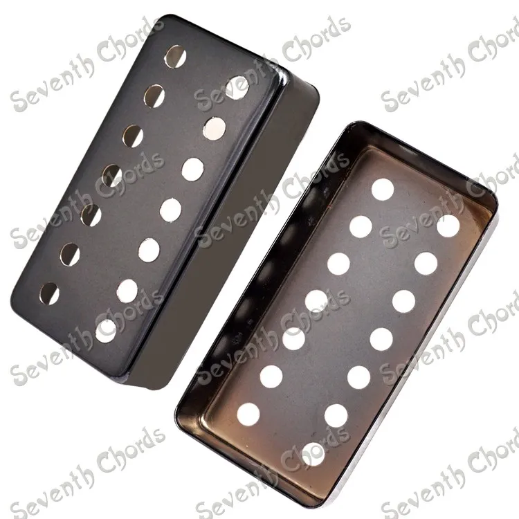 2 предмета латунь 7 Строка Электрогитары пикап крышка хамбакера хром черный