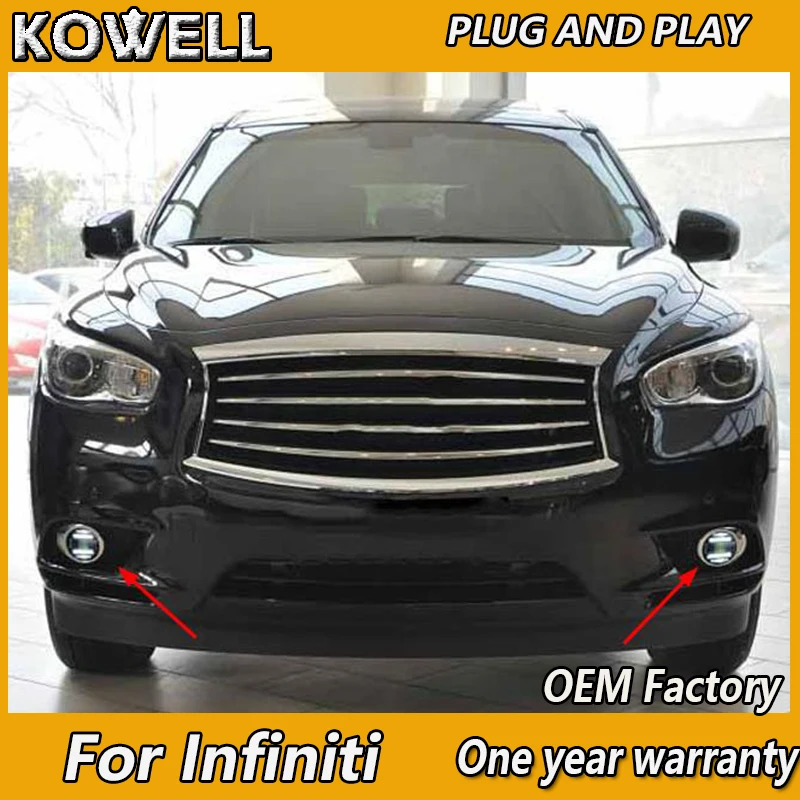 KOWELL стайлинга автомобилей для Infiniti EX FX JX QX 25 Большие размеры 35 37 светодиодный