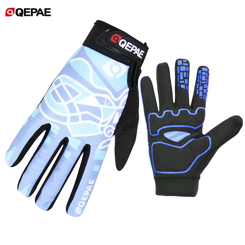 Qepae мужчины женщины велоспорт перчатки спорт на открытом воздухе windstopper mtb